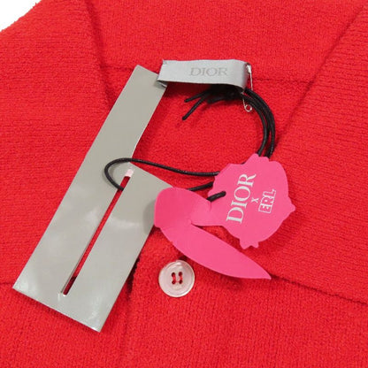 Unused 23ss Dior Rabbit Patch Cotton Knit Polo Shirt Short Sleeve Rabbit