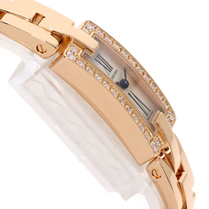 Cartier Wg40023j Ballerina Diamond Watch 18K Pink Gold Diamonds Ladies