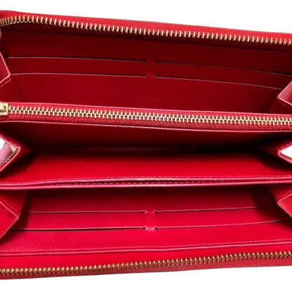 Louis Vuitton Vernis Dot Infinity M91572 Yayoi Kusama Round Zipper Long Wallet