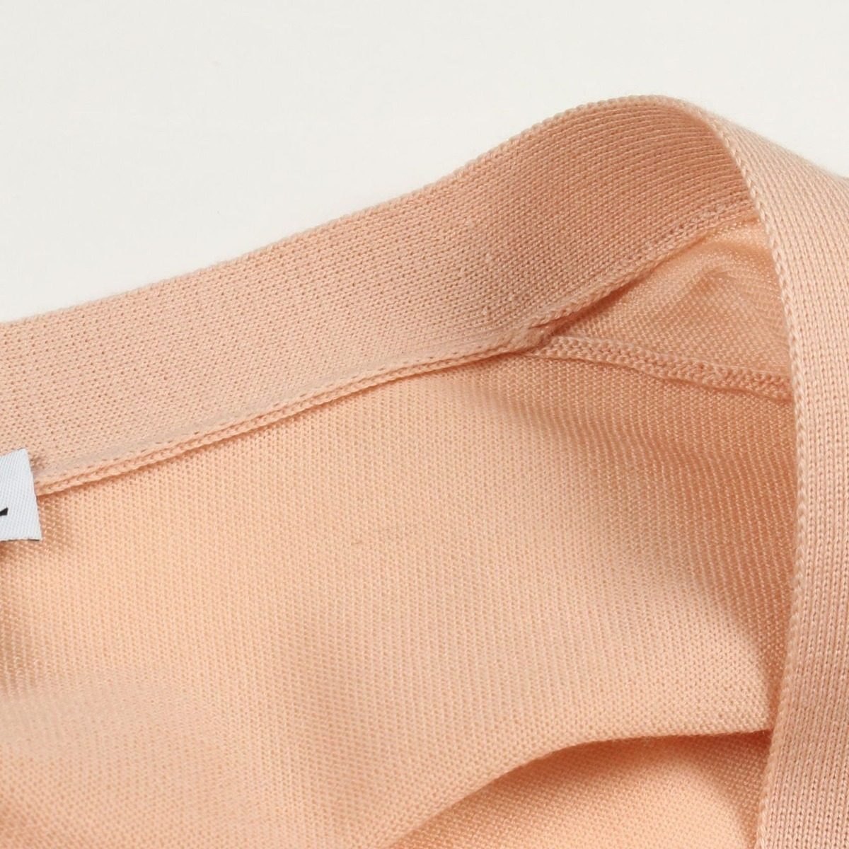 Loewe Cardigan Anagram Embroidery Crop Short Pink Beige Wool — view 5