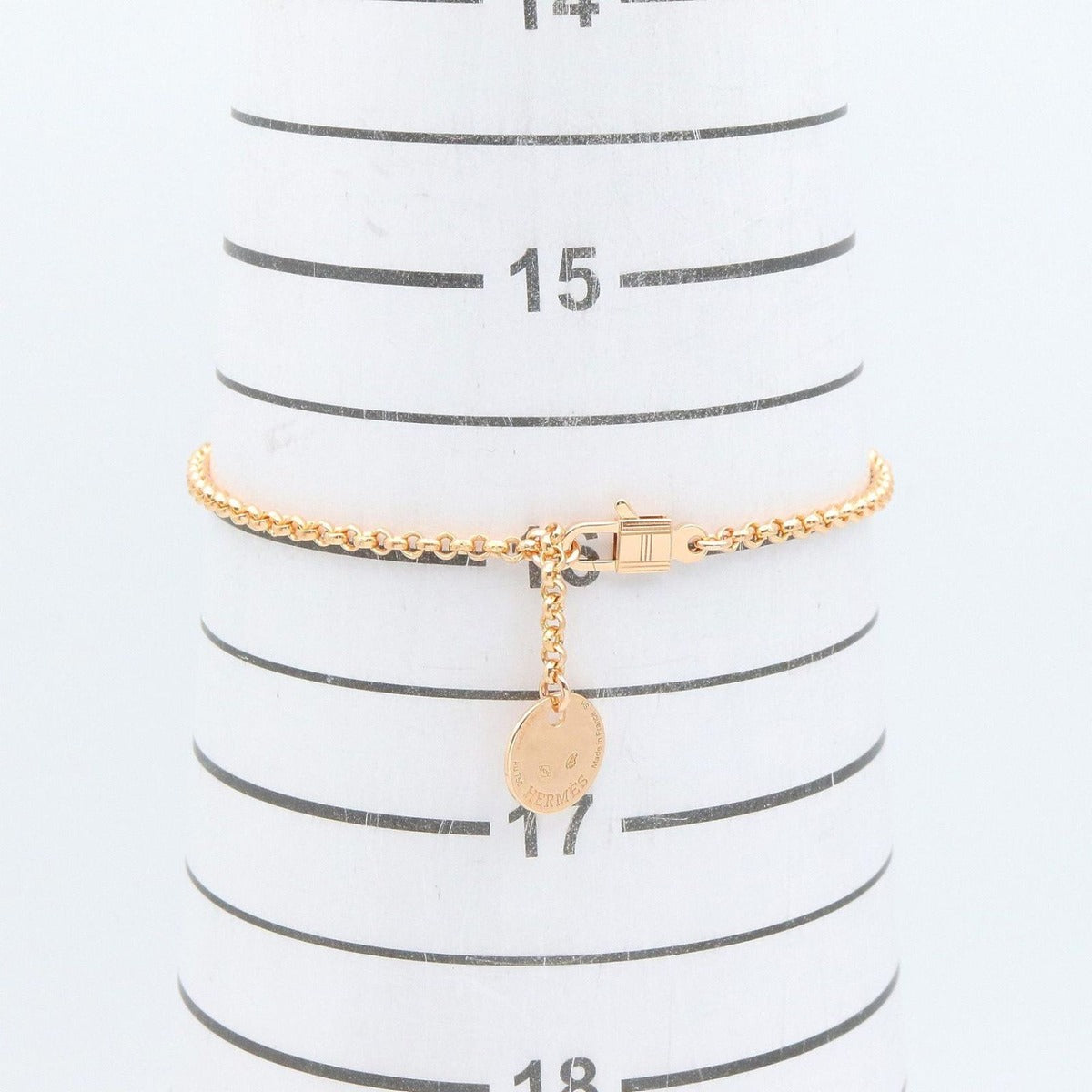 Hermes Bracelet Kelly Clochette Small PM 18k Pink Gold Diamond — view 5