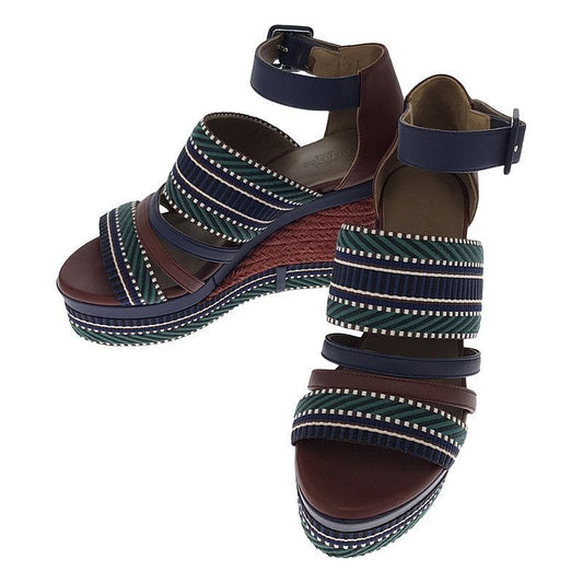 Hermes 2018 SS Roma Espadrille Sandals 35 Multi