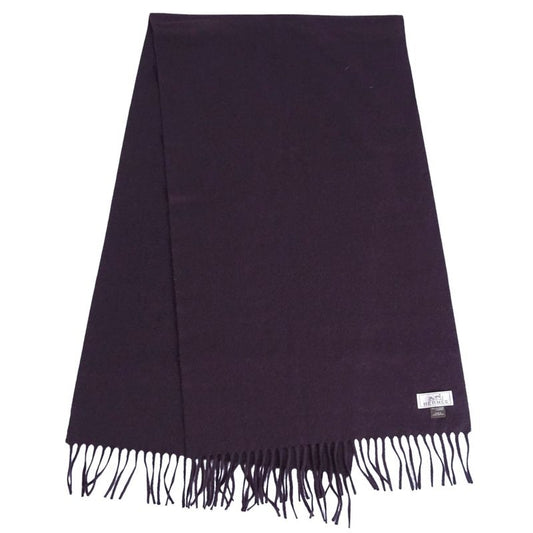 Hermes Scarf Shawl Fringe 100% Cashmere Les