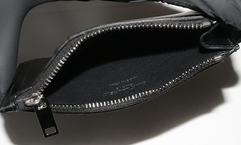 Saint Laurent Paris Coin Case With Card Case Fragment Case Calf Black 609362