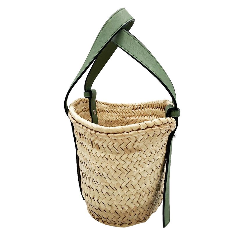 Loewe Basket Bag Small Tote Bag A223s93x04 Green Basket Bag Women