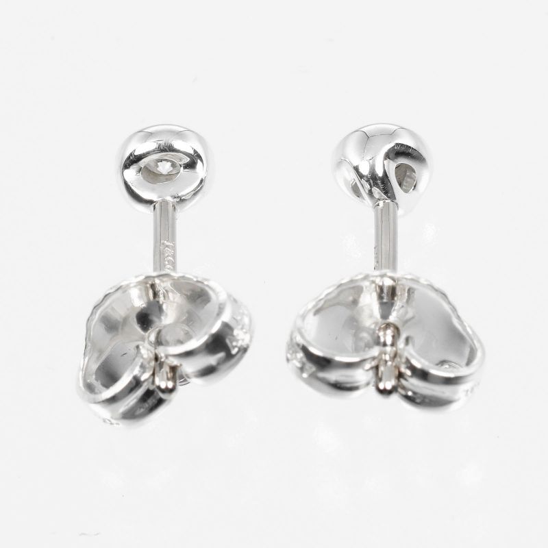 Tiffany & Co By-the-yard Silver 925 X Diamond Ladies 0.9g Earrings