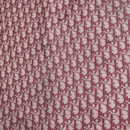 Christian Dior Old Trotter All-Over Pattern Silk Scarf Red