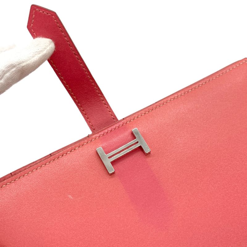 11135 Hermes Bearn Soufflé R Engraved Bi-Fold Long Wallet