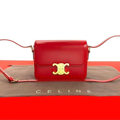 Celine Teen Triomphe Logo Hardware Leather