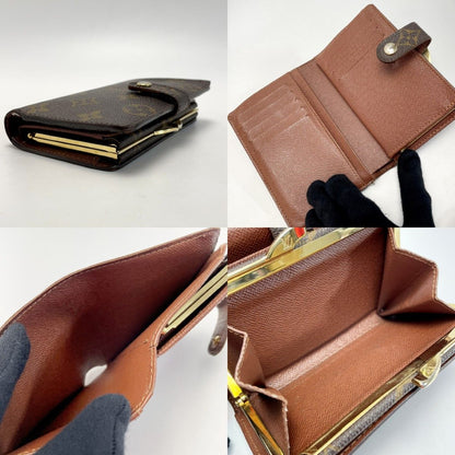 Louis Vuitton Monogram Portefeuille Viennois M61674 Bifold Wallet Leather