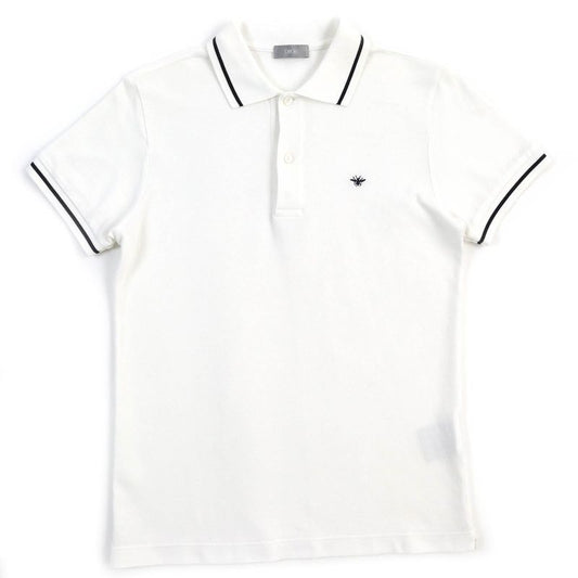 DIOR Homme 733j805b0373 Cotton Pique BEE Embroidered Short Sleeve Polo Shirt