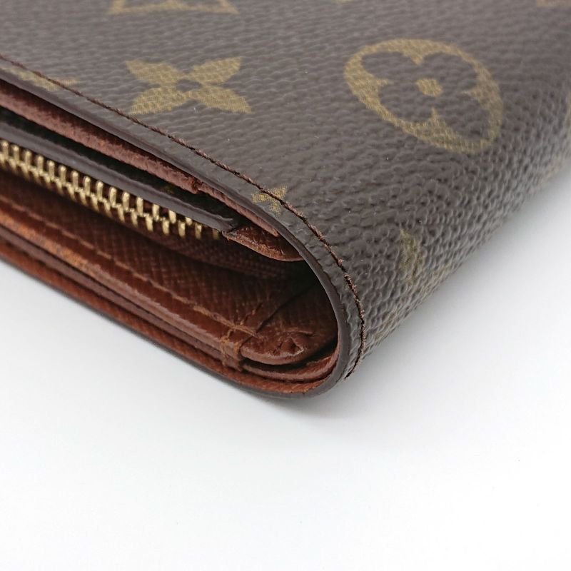 Louis Vuitton Mid-size Folded Wallet With Monogram Portmonnais Biers Trésor
