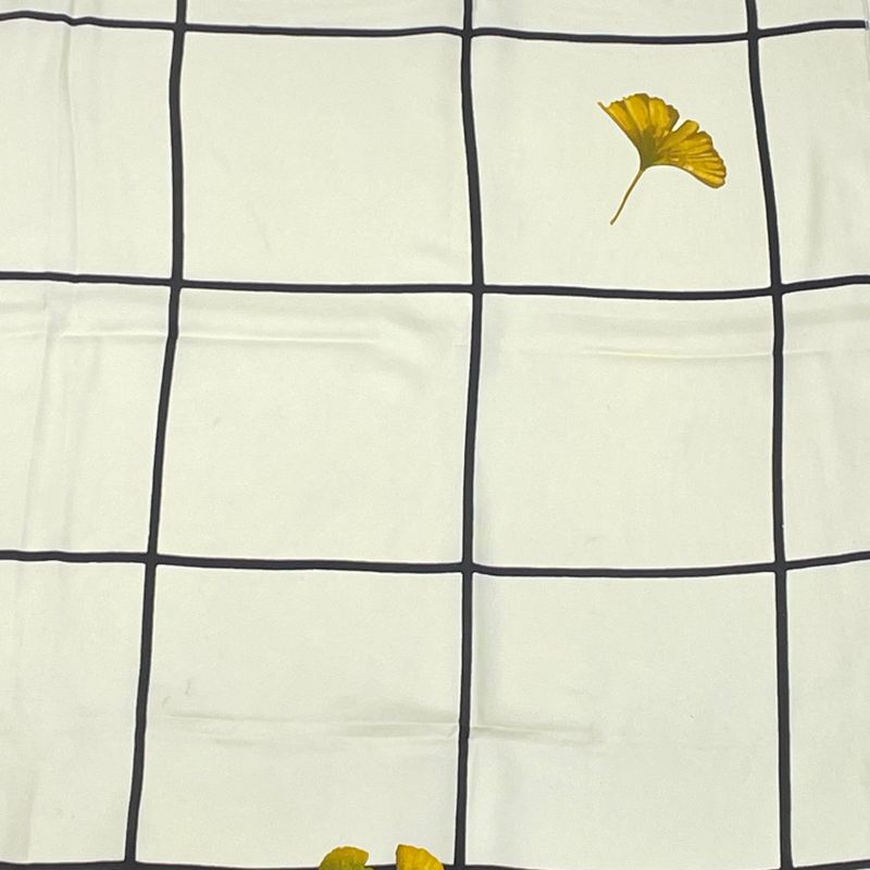 Louis Vuitton Scarf Tree Leaves Yellow