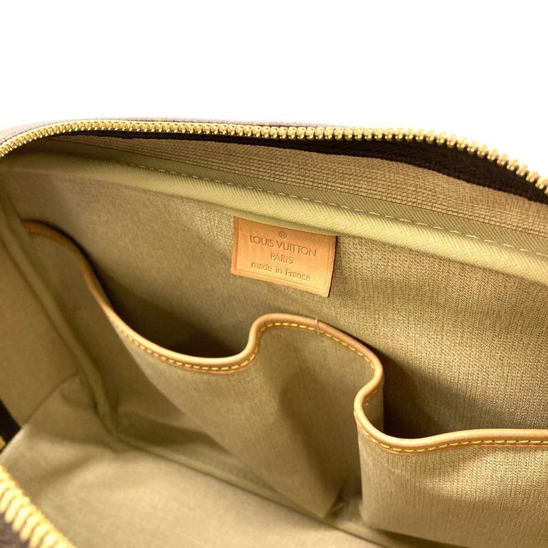 Louis Vuitton Deauville Tote Bag Monogram Canvas Nubuck M47270 Brown Vi0938