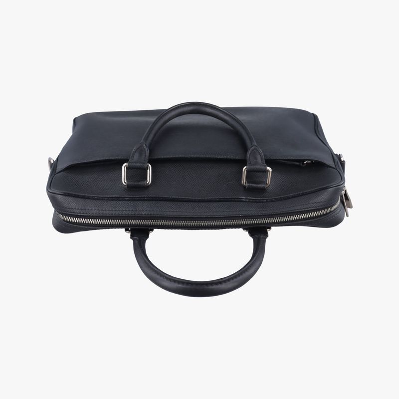 Louis Vuitton Porte Documents Business PM Black Taiga M32952fl3165