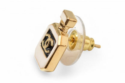 Chanel Earrings Chanel Accessories Coco Mark CC Gold Bottle Motif C25