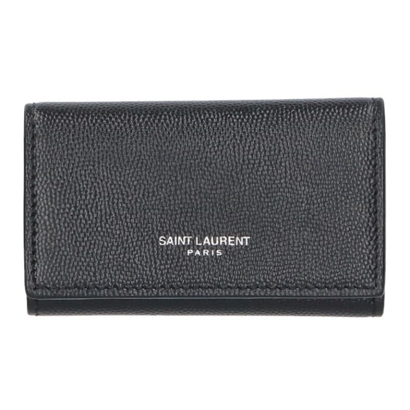 Saint Laurent Paris Leather 4-Ribbon Key Case