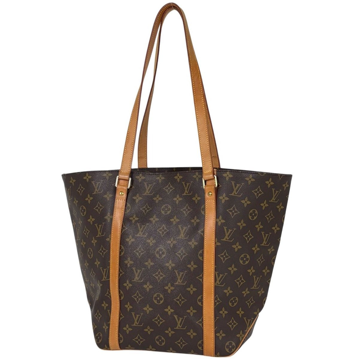 Louis Vuitton Sac Shopping Shoulder Bag Tote Monogram Brown