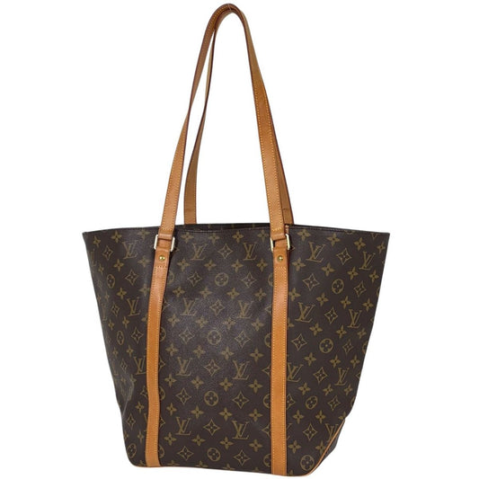 Louis Vuitton Sac Shopping Shoulder Bag Tote Monogram Brown