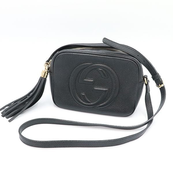 Gucci Black Leather Soho Disco Shoulder Bag