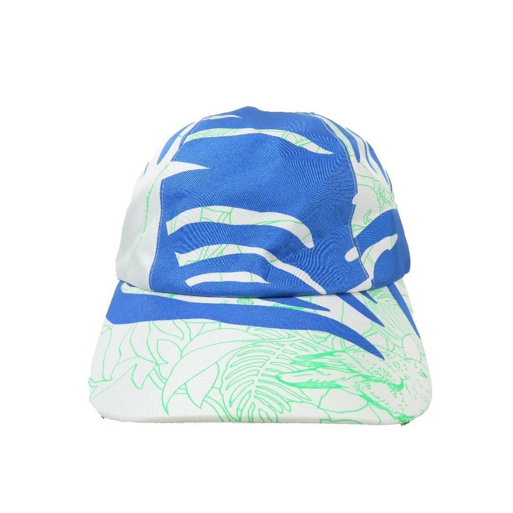 Hermes Davis Jungle Love Cap Botanical Flower All Over Pattern Series Button