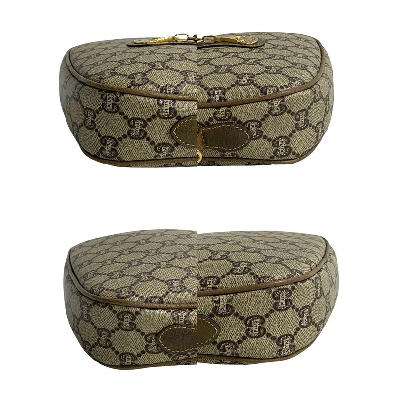Gucci Vintage Plus GG Logo Leather Mini Shoulder Bag Pochette