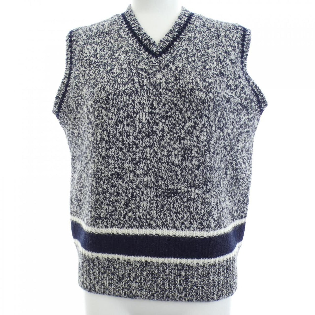 Dior Signature Vest Cashmere Black White
