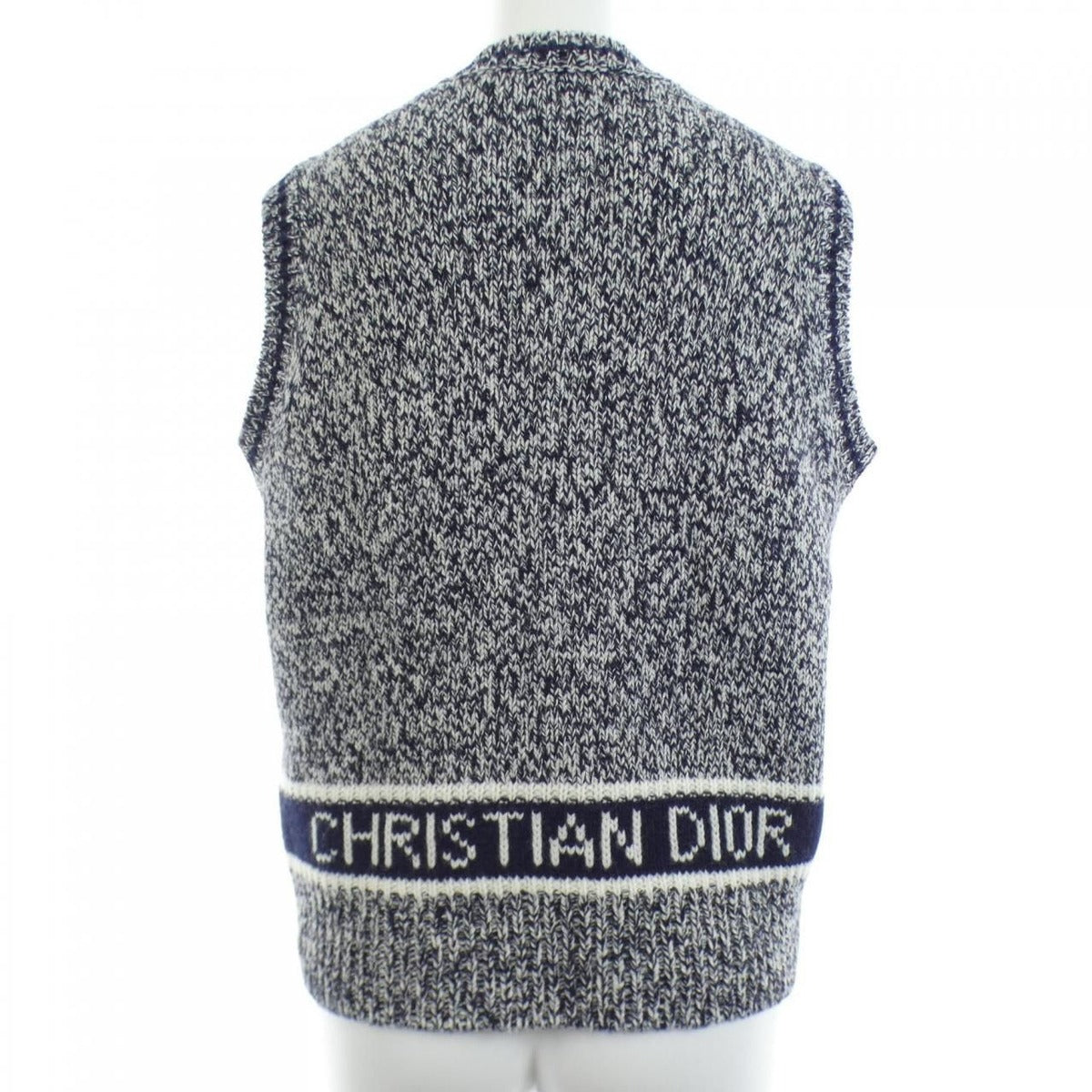 Dior Signature Vest Cashmere Black White — view 2