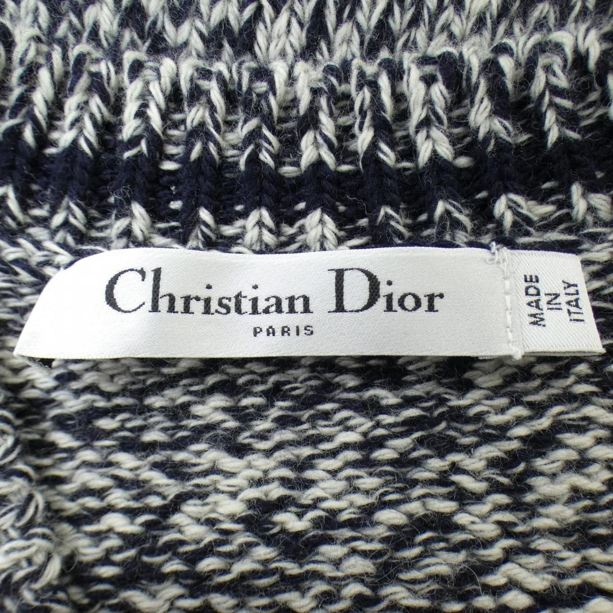 Dior Signature Vest Cashmere Black White — view 4