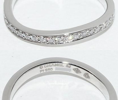 Chanel Pt950 Diamond 82P (082ct) Luband De Chanel Eternity Ring J10612