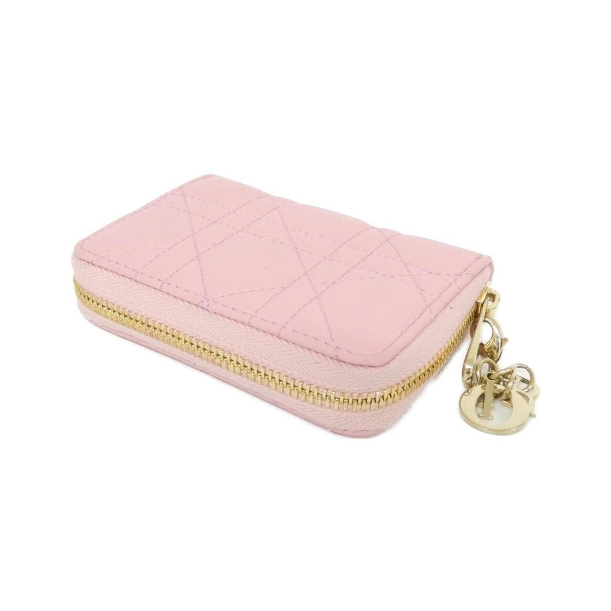 Dior Voyageur Coin Case Handbag Melocoton Pink — view 2