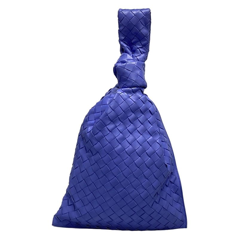 Bottega Veneta Handbag The Twist/maxi Intrecciato Blue Leather