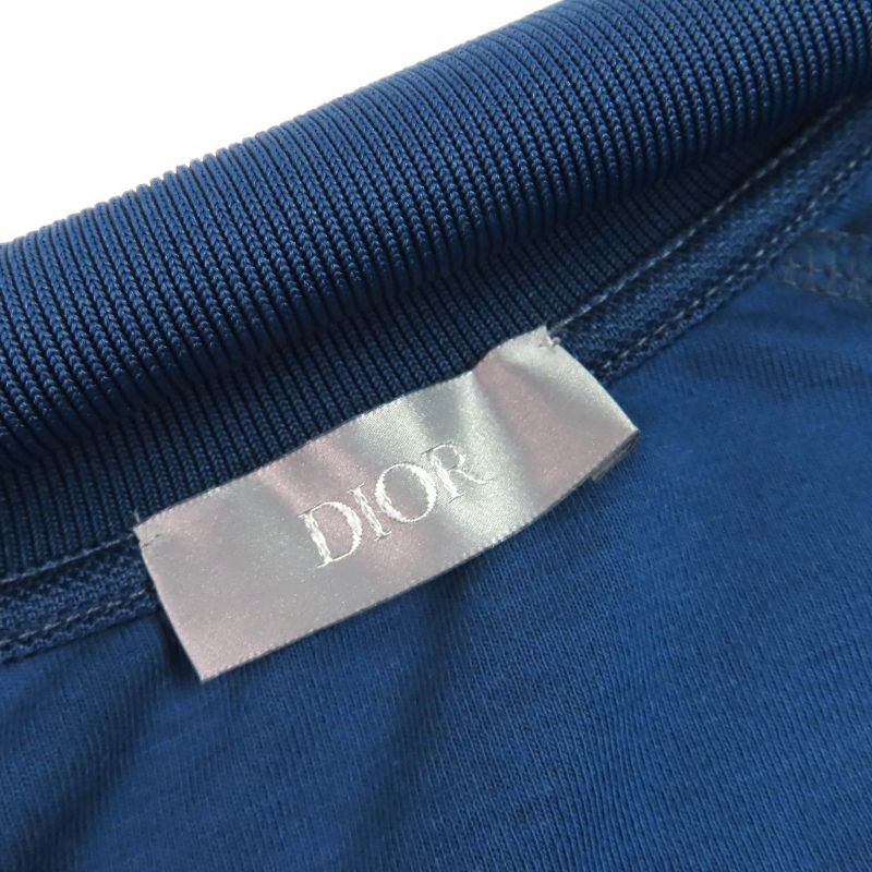 DIOR Homme 293j435a0776 DIOR AND Parley Logo Zip Top Track Jacket Blue M Made