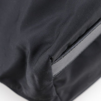 Prada Br2311 Nylon And Leather NERO Black Ladies Tote Bag