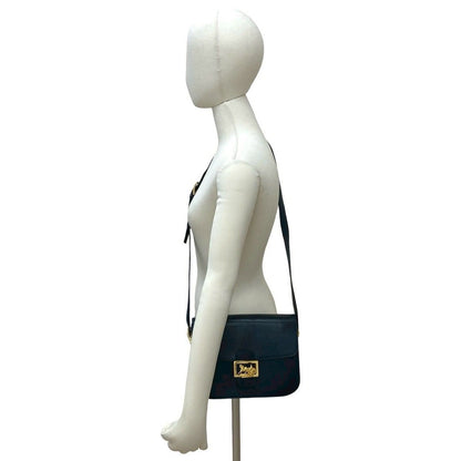 Celine Vintage Logo Carriage Calf Leather Shoulder Bag — view 2
