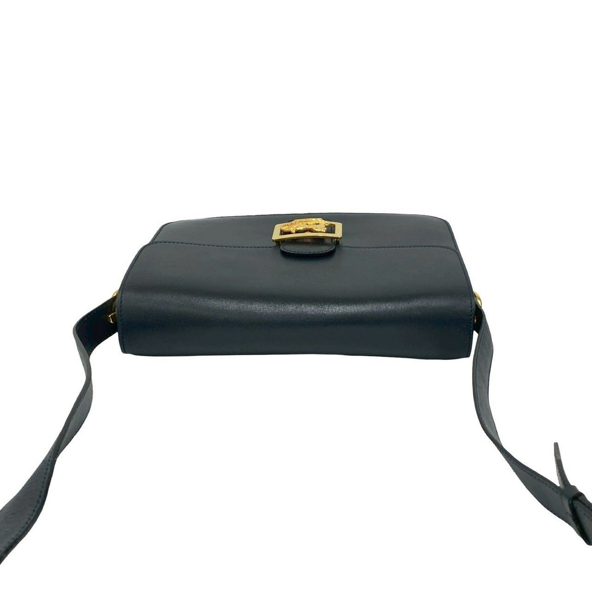 Celine Vintage Logo Carriage Calf Leather Shoulder Bag — view 4