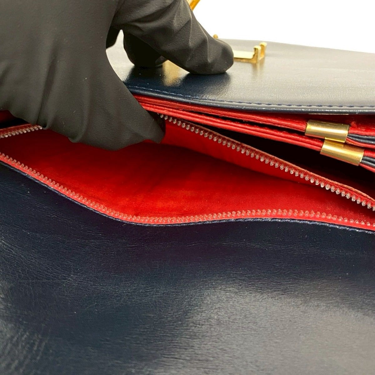 Celine Vintage Logo Carriage Calf Leather Shoulder Bag — view 10