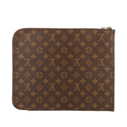 Louis Vuitton Posh Document Brown Monogram Canvas Shoulder Bag — view 5