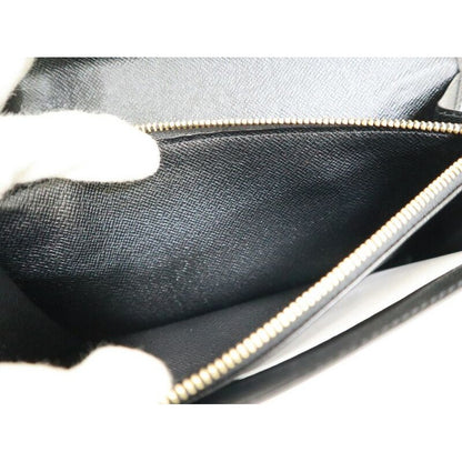 Louis Vuitton Pochette Porte Monnaie Cles Wallet Epi Noir Black — view 6