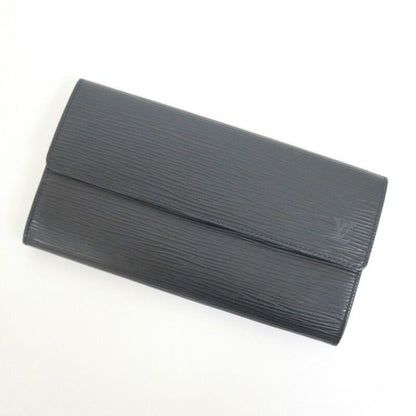 Louis Vuitton Pochette Porte Monnaie Cles Wallet Epi Noir Black