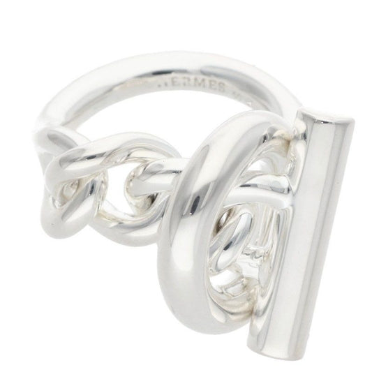 Hermes Croisette Silver Ring 50 10