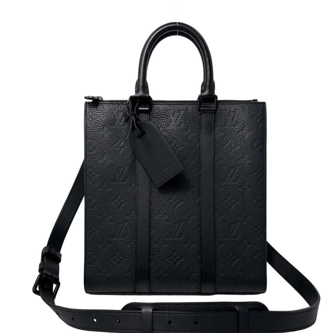 Louis Vuitton Taurillon Monogram Sac Plat Cross Tote Bag