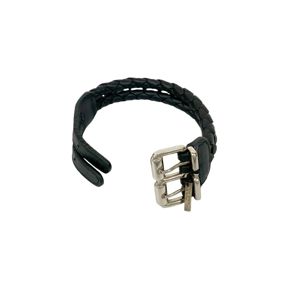Bottega Veneta Intrecciato Leather Bracelet Bangle — view 3