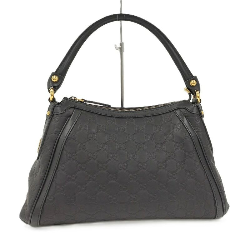 Gucci Guccissima Scarlet Shoulder Bag Leather Black