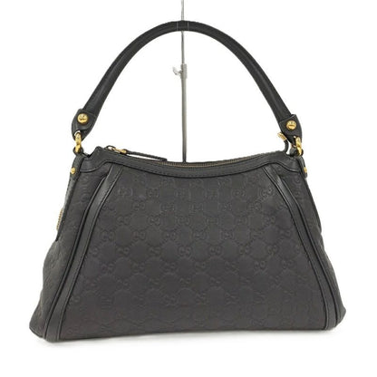 Gucci Guccissima Scarlet Shoulder Bag Leather Black