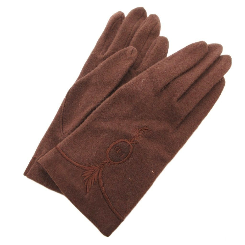 Dior 280 Gloves Wool Brown