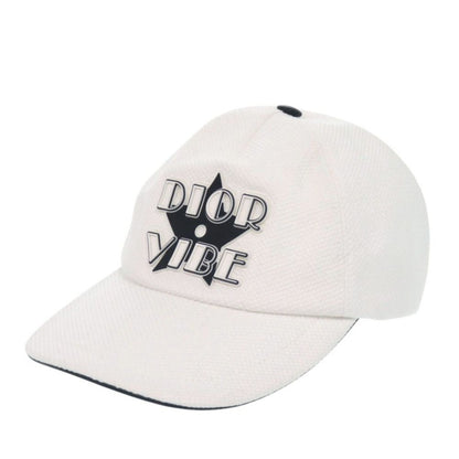 Dior D Player Vibe Baseball Cap Cotton White Hat