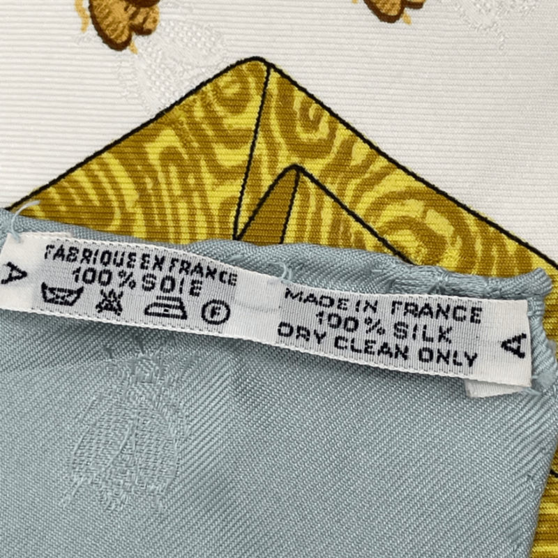 Hermes Carre 90 Napoleon Hermes Napoleon Blue And Multicolor 100% Silk Scarf