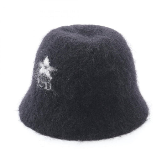 Dior Hat CD Logo Bucket Black Wool Nylon