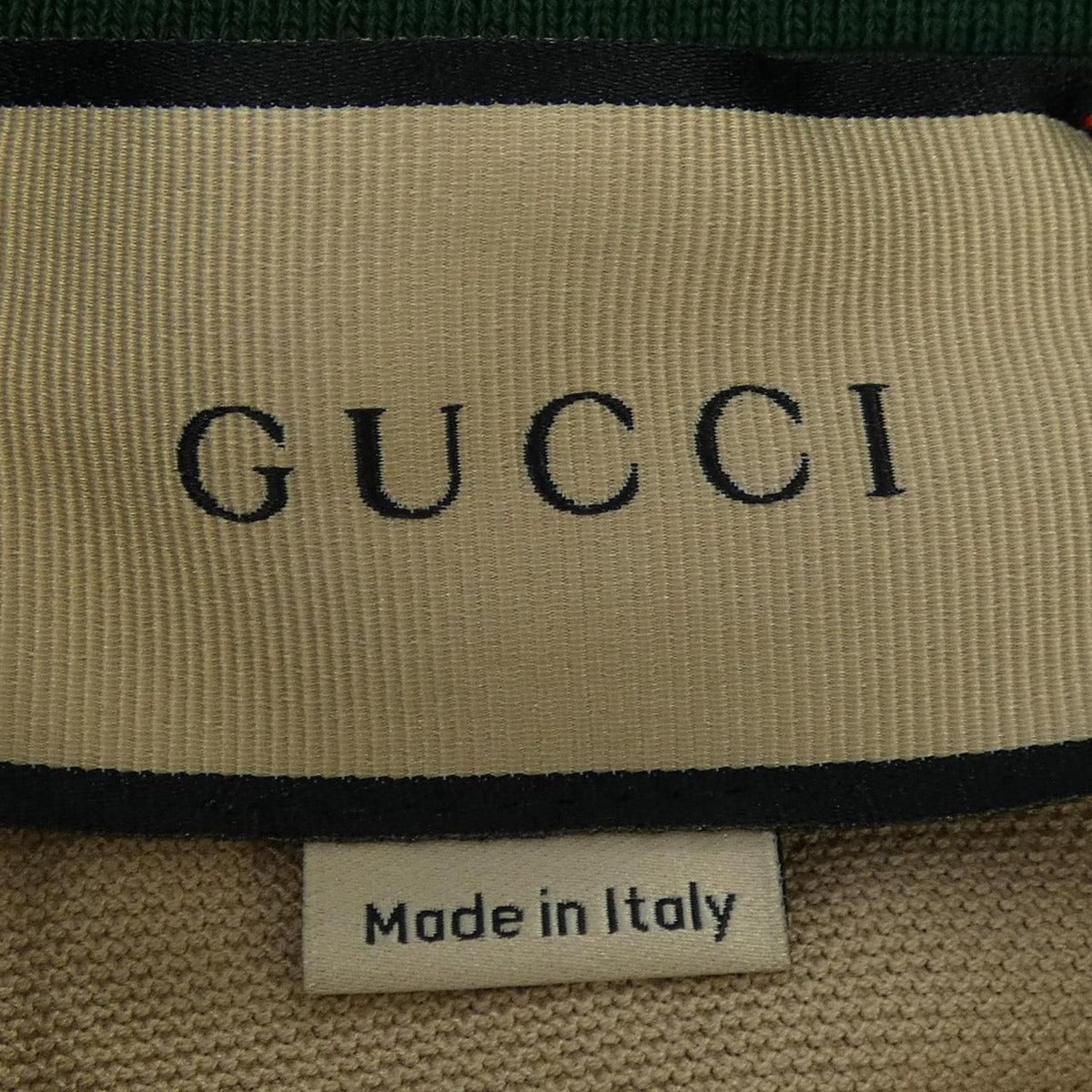 Gucci Web Striped Collar Cotton Pique Polo Shirt — view 4
